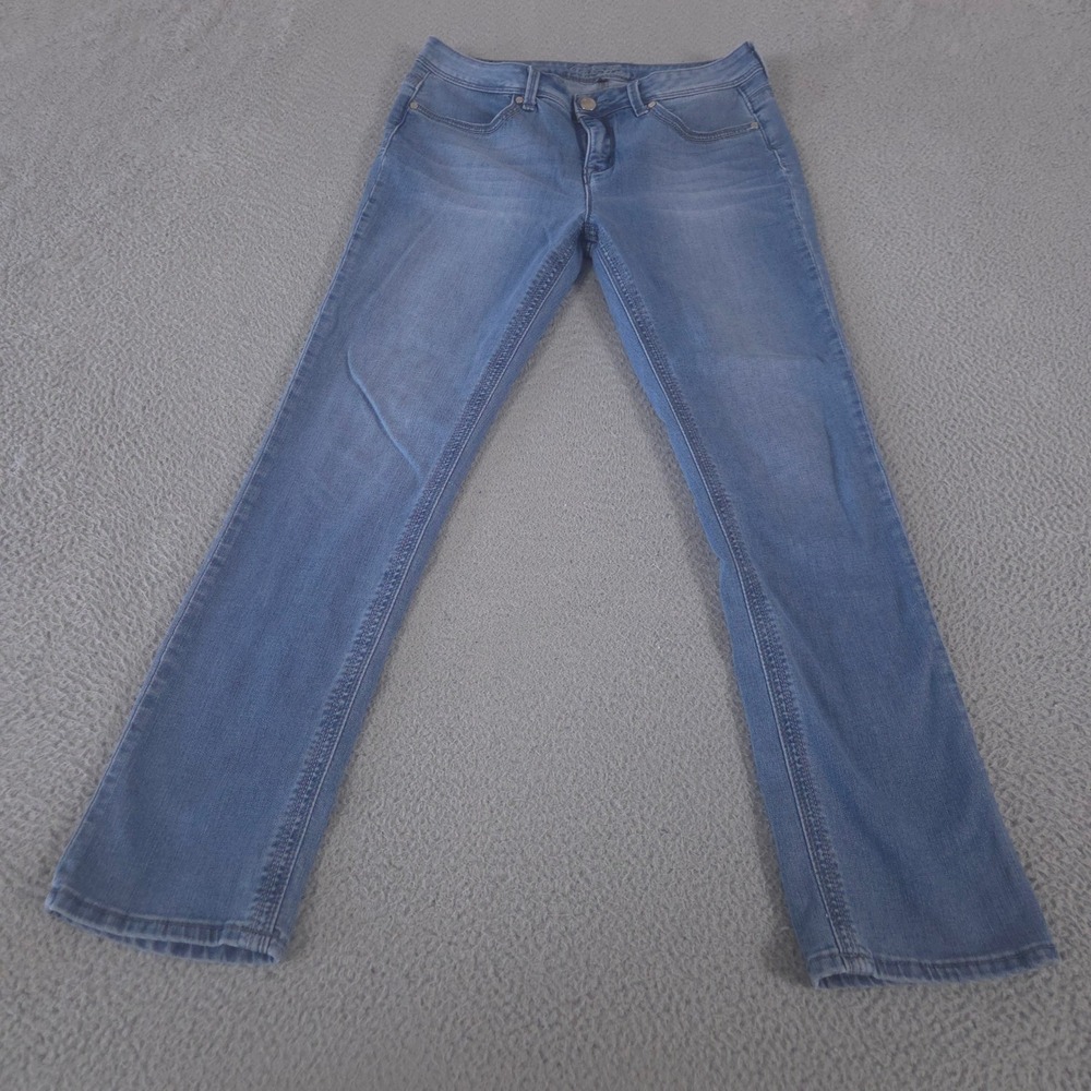 Diane Gilman Jeans Womens 10 Blue Slim Boot‎ Slimage Denim Technology Stretch